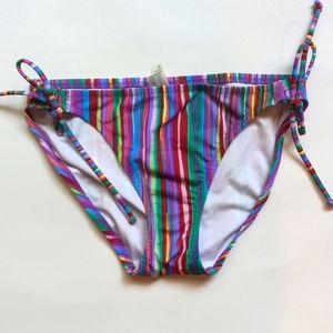 VICTORIA SECRET MULTICOLOR SRTIPE RETRO BIKINI BOTTOM